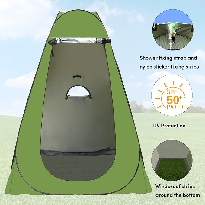 Pop Up Privacy Tent Shower Tent Changing Tent Portable Outdoor Camping Bathroom Toilet Tent Changing Dressing Room Privacy Shelters Room for Hiking and Beach Sun Shelter Picnic Fishing- Waterproof