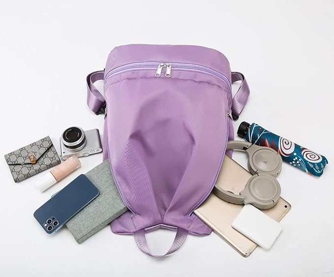 Swimming Bag Dry Wet Separation Female Sports Fitness Bag Waterproof Travel Storage Bag Yoga Bag Travel Backpack (purple)