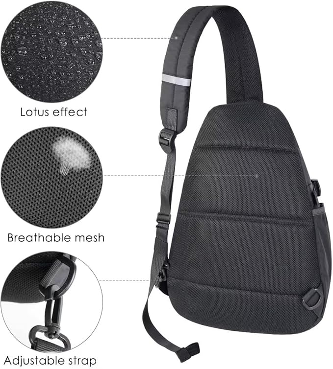 TITECOUGO Sling Bag Crossbody Shoulder Outdoor Travel Hiking Backpack for Women & Men