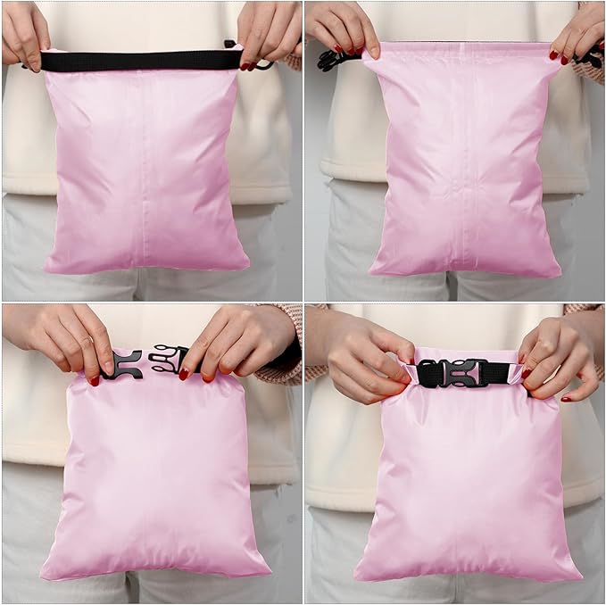 Shappy 6 Pcs Waterproof Dry Bag Set 6 Sizes Lightweight Sacks and Long Adjustable Shoulder Strap Outdoor Water Proof Keep Gear Dry Bag Stuff Sacks for Backpacking, Boating, Hiking, Camping (Macaron)