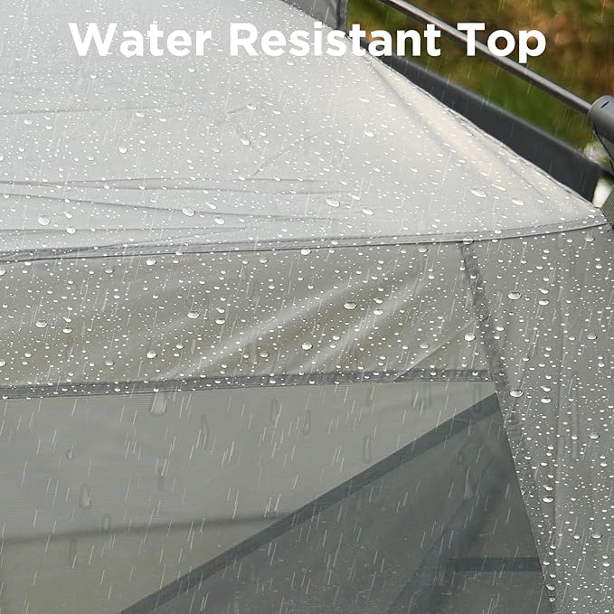 KingCamp Screen Tent, Camping Tent for 6-8 Person 12' x 12' Portable Screen House Room with Detachable Sunshade for Camping, Garden & Backyard