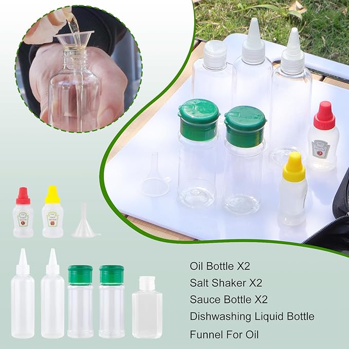 Camping Cooking Cookware Set - Upgraded 22PCS Camp Kitchen Organizer with Wooden Utensils, Portable Gear for Outdoor Dining Essentials