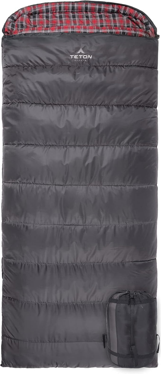 TETON Celsius XL, -25F, 20F, 0F Degree Sleeping Bags, All Weather Warm Sleeping Bag for Adults and Kids, Camping Season, Compression Sack Included
