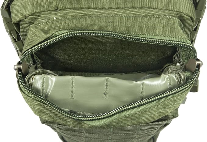 Mil-Tec Unisex Assault Pack - Rugged Durable Lightweight Ergonomic Versatile Tactical Outdoor Camping Hiking Backpack with Adjustable Padded Shoulder Straps & MOLLE Loops, Olive Drab, 20L