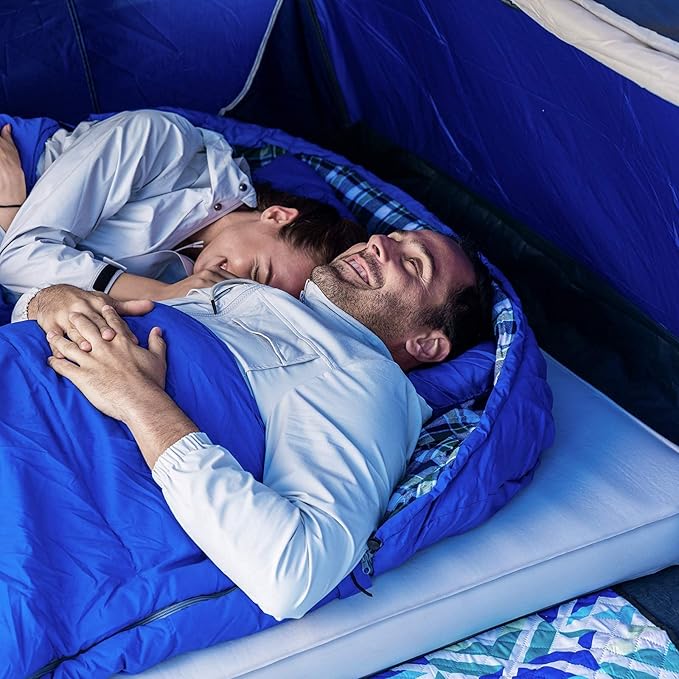 KingCamp Self Inflating Sleeping Pad for Camping Ultra Thick Double Single Foam Mattress High R Value Camping Air Pad Mat, Multi Colors & Sizes