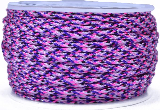 BORED? PARACORD! Nylon Micro Cord - 125 or 1000 Foot Spool Options - 70+ Colors and Patterns - 1.18mm Cord