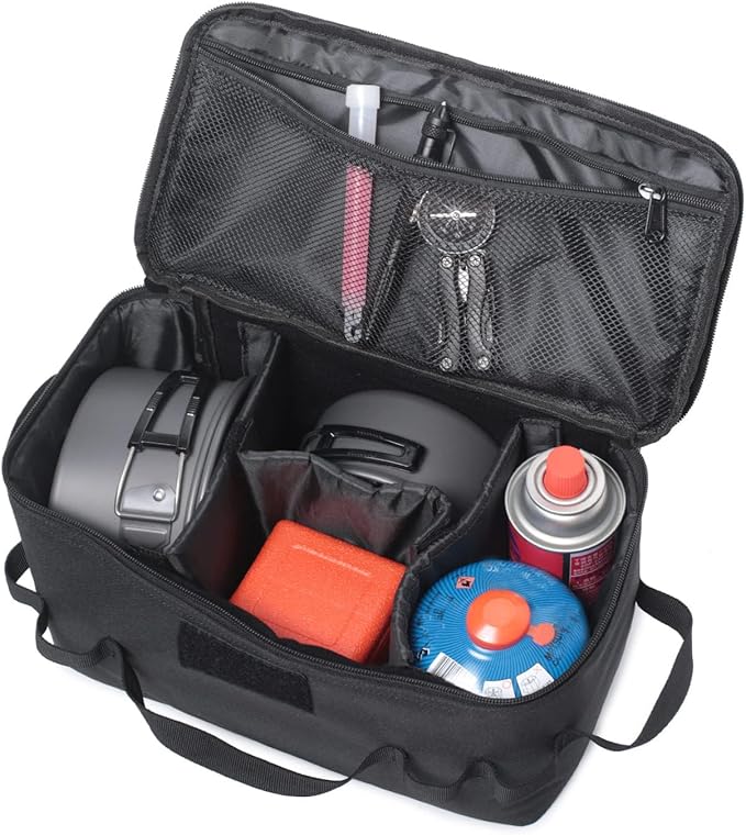 Tactical Camping Storage Bag 11L Tactical Utility Tote Bag Camping Cookware Organizer Trunk Organizer with Shoulder Strap
