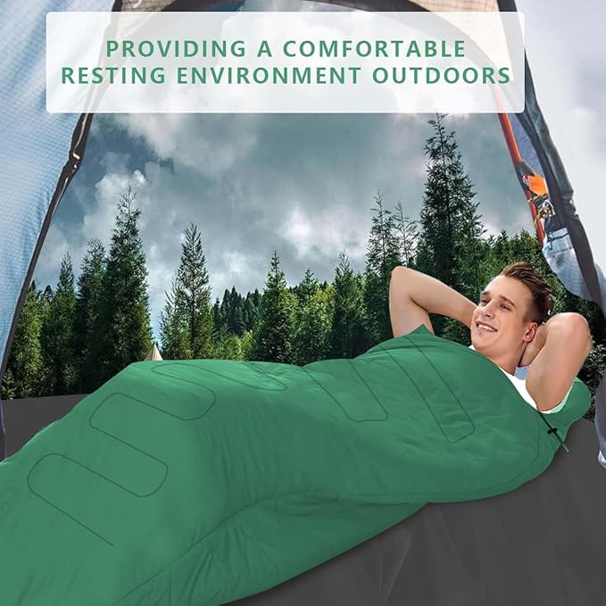 OBTANIM Camping Sleeping Bags Portable Waterproof Sleeping Bag for Adults Kids 4 Seasons Winter, Fall, Spring, Summer Backpacking Hiking Camping Mountaineering Indoor Outdoor Use