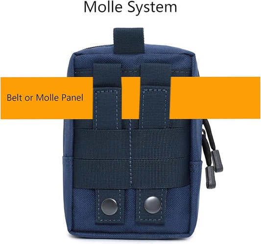 2 Pack Molle Pouches - Tactical Compact Water-Resistant EDC Pouch
