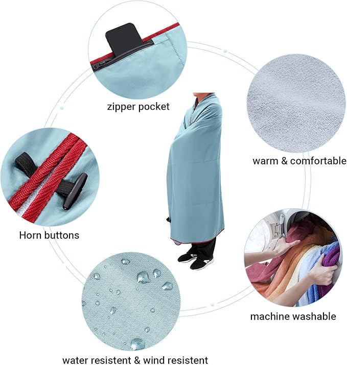 KingCamp Camping Blanket, Waterproof, Sandproof, Portable, Lightweight, Packable, Windproof, Travel-Friendly for Park, Beach, Stadium, Concert, Outdoor