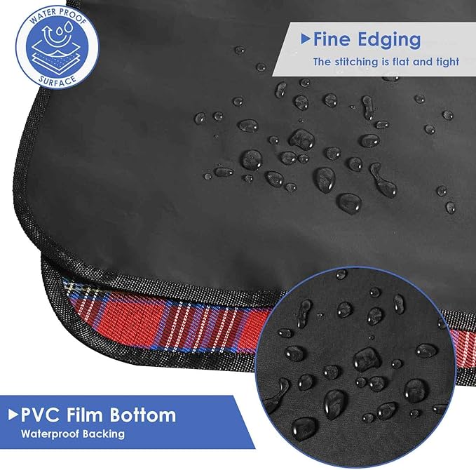 GIVERARE Picnic Beach Blanket, XL Sandfree Waterproof Outdoor Camping Blankets, Quick Drying Family Mat, Portable Extra Large Mats for Travel, Hiking, Music Festival, Lawn-Red