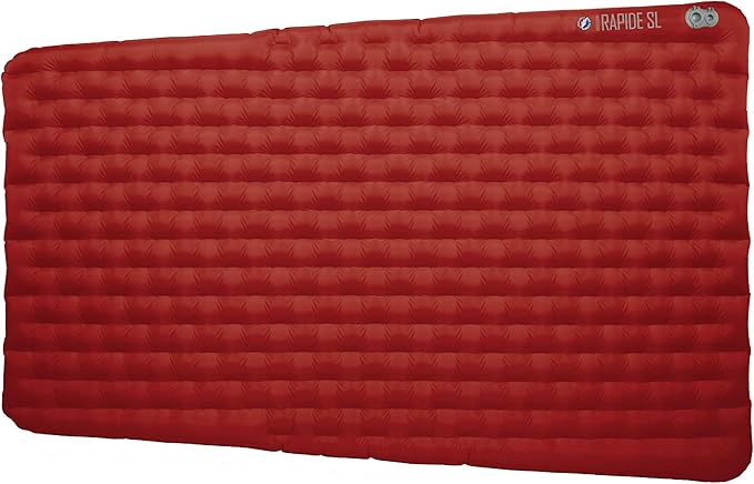 Big Agnes Rapide SL - Insulated Sleeping Pad, Ultralight, All Season Compact Backpacking and Hiking, Pumphouse Sack Included, Orange, 50x78 Tapered