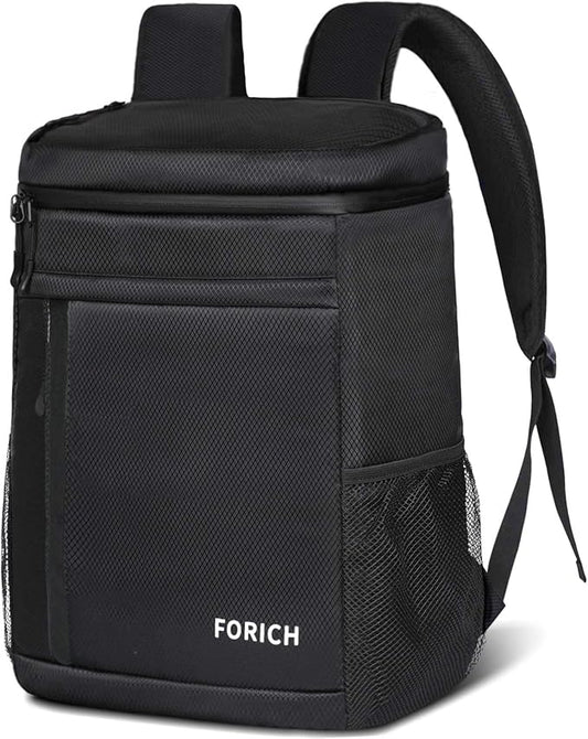 FORICH Soft Cooler Backpack Insulated Waterproof Backpack Cooler Bag Leak Proof Portable Small Cooler Backpacks to Work Lunch Travel Beach Camping Hiking Picnic Fishing Beer for Men Women