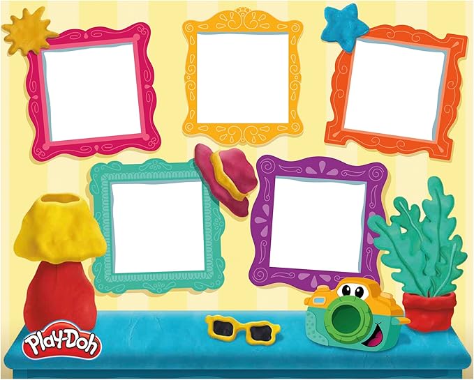 Play-Doh Photo Fun Starter Set, Kids Camera Toy for Pretend Play, Arts & Crafts for Girls & Boys 2+ with 7 Accessories & Playmat