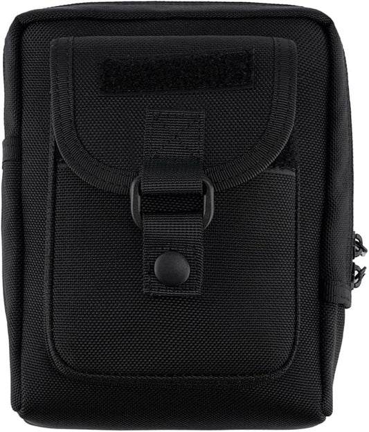 Compact Utility Gadget Pouch Tactical MOLLE Nylon Duty Belt Pouches for Police Law Enforcement Work EDC Small Tool Waist Bag for 6.1" Cellphone Outdoor Camping Hiking Organizer