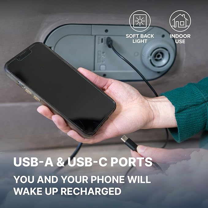 SLEEPLUX Durable Inflatable Air Mattress with Built-in Pump, Pillow and USB Charger