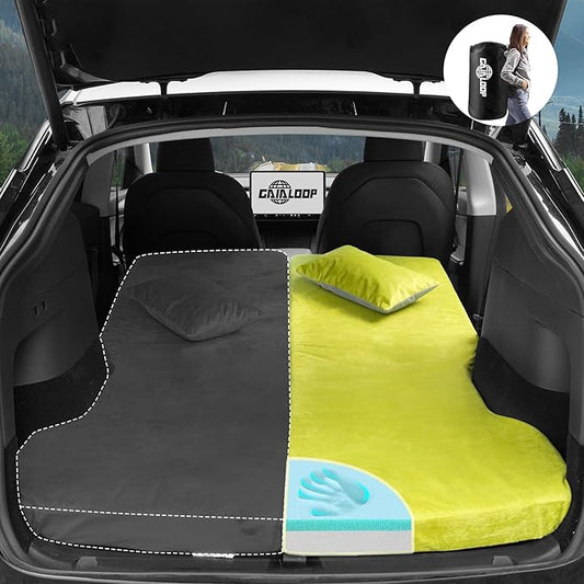 Memory Foam Camping Mattress for Tesla Model Y Sleeping Pads Sleeping Mat 3 INCH Thick Road Trip/Car Camping/Super Charger Nap/Temporary Car Sleeping