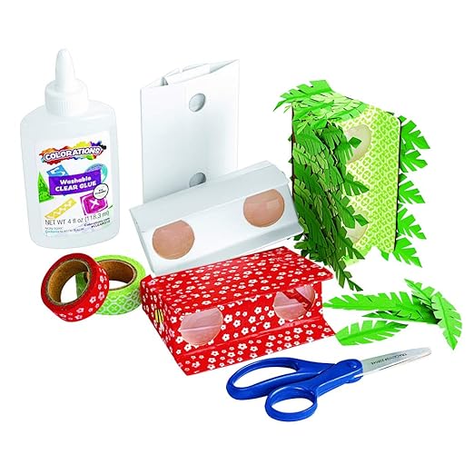 Colorations® Decorate Your Own Binoculars, Set of 10, Kids Craft, Each can be Personalized, Craft for Children, Ready to Decorate Craft for Kids, Made from Sturdy Cardstock