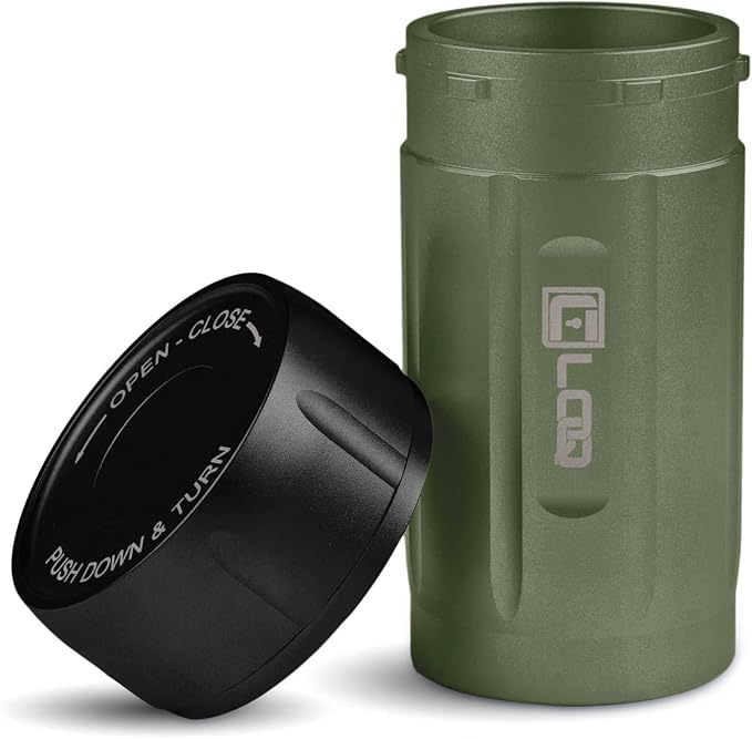 EDC120 Rugged Waterproof EDC Survival Tactical Storage Container, Zytel