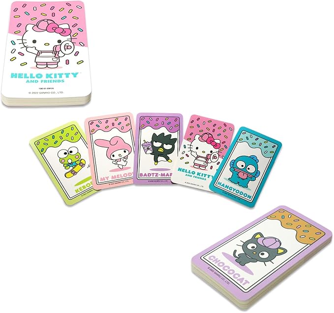 Hello Kitty Card Game Educational Memory Game Set - Hello Kitty Matching Game Flash Cards with Hello Kitty Stickers and More | Hello Kitty Learning Toys for Kids