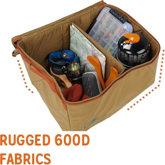 Kelty Window Seat – Camping, Tailgating, Travel Organization Hub, Road Tripping Overlanding Storage, Clear Lid, Rugged Fabrics