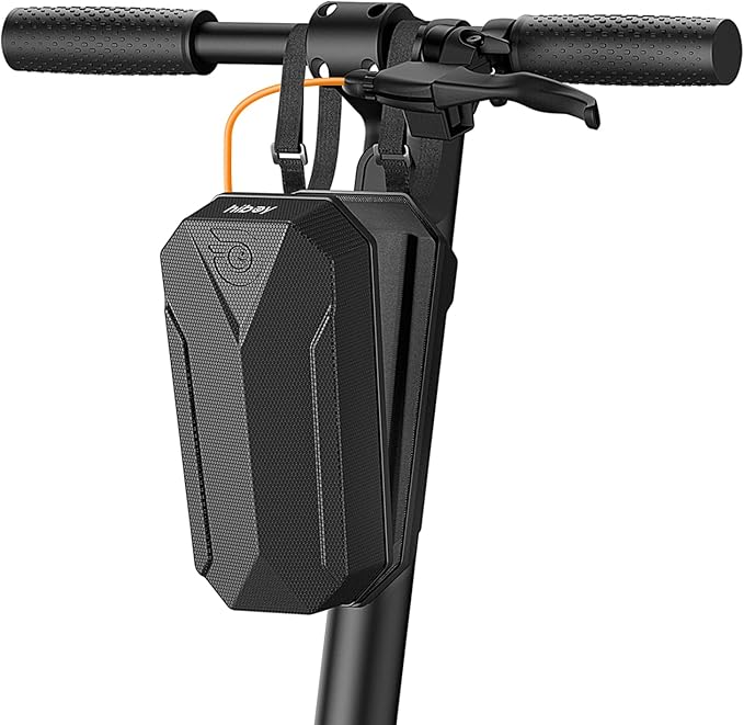 Hiboy Scooter Storage Bag, 3L/4L Large Capacity Scooter Handlebar Bag, Front Hanging Bag for Electric Scooter/Electric Bike, for Carrying Chargers, Phone, Keys with Waterproof Hardshell EVA Material