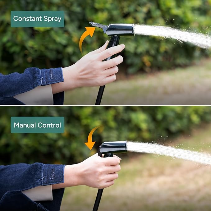 DR.PREPARE Camping Shower, 4 Gallons/5 Gallons Portable Shower with Rechargeable Electric Pump, Outdoor Shower Bag for Camping, Hiking, Traveling, Beach