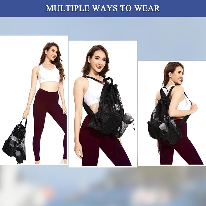 BeeGreen Drawstring Backpack for Men Women Athletic Gym Sports Workout Beach Swim …