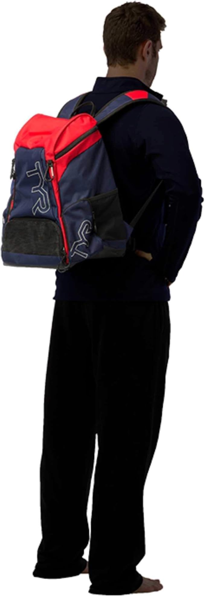 Alliance Backpack, 45L Capacity, Wet and Dry Compartments, Team Colors, Red/Black, 45 Liter