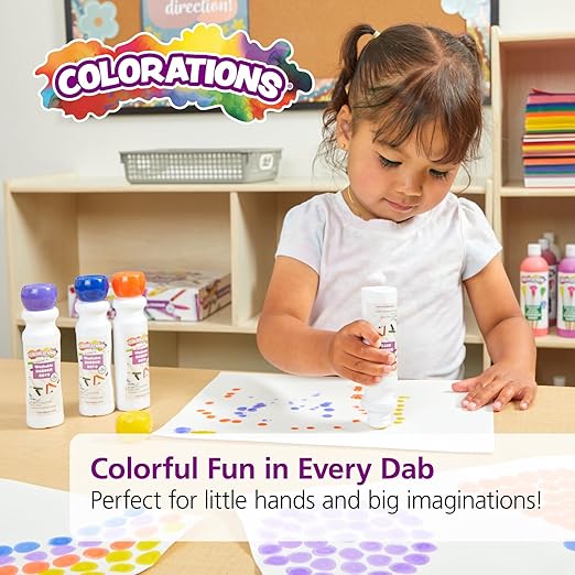 Colorations Dabber Dot Markers 4 Colors per Set, 12 Sets, Each set Individually Packaged, Personalize & Decorate for Gifts, Arts & Craft Craft for Children, Kids Crafts for Home or the Classroom