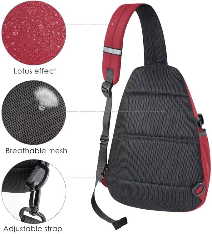 TITECOUGO Sling Bag Crossbody Shoulder Outdoor Travel Hiking Backpack for Women & Men