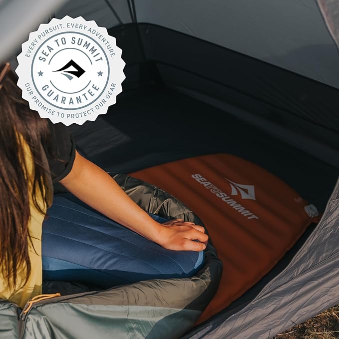 Sea to Summit Pursuit Self-Inflating Sleeping Mat for Camping and Backpacking, Rectangular - Regular (72 x 25 x 2 inches)