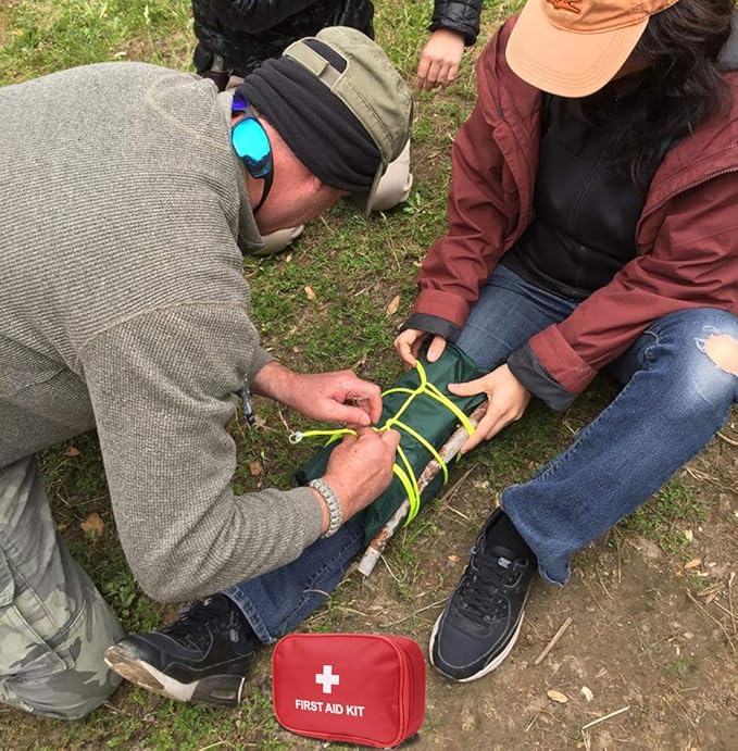 AOUTACC 6 Pack Empty First Aid Kit Bag, Lightweight Empty First Aid Bag for Emergency at Home, Office, Car, Outdoors, Boat, Camping, Hiking(Bag Only)