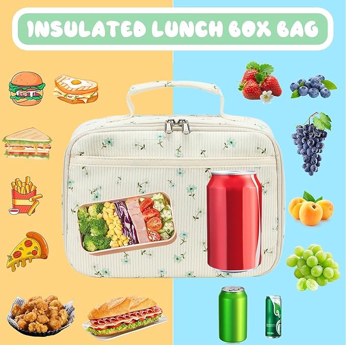 CAMTOP Lunch Box Kids Insulated Lunch Bag Small Cooler Thermal Meal Thermal lunchbox for Girls Boys School Picnics
