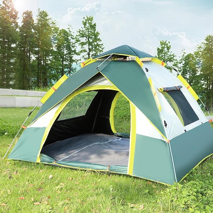 axGear Camping Tent Waterproof Windproof Dome Hiking Tent 2 to 4 People Family