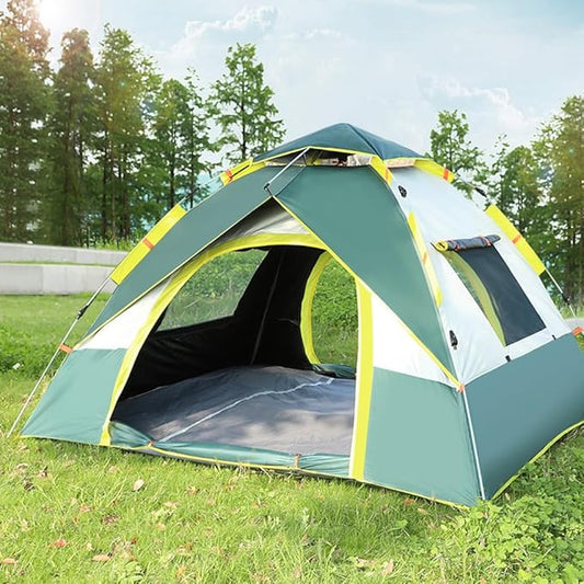 axGear Camping Tent Waterproof Windproof Dome Hiking Tent 2 to 4 People Family
