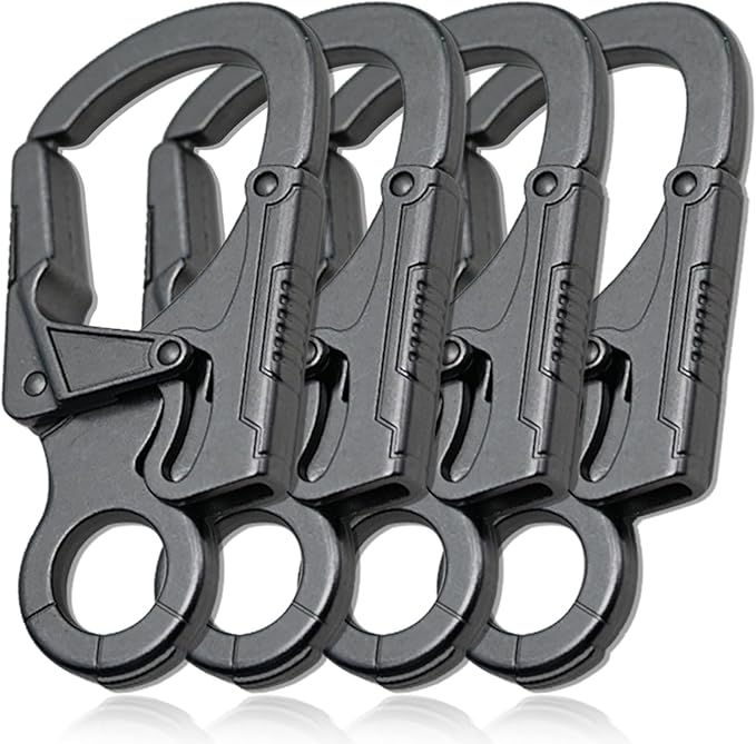 Ahiller Muscular Carabiner Hook，3.1" Alloy Thick Keychain Clip for Man, Outdoor Camping, Hiking Accessories, Key Ring