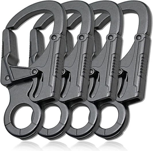 Ahiller Muscular Carabiner Hook，3.1" Alloy Thick Keychain Clip for Man, Outdoor Camping, Hiking Accessories, Key Ring