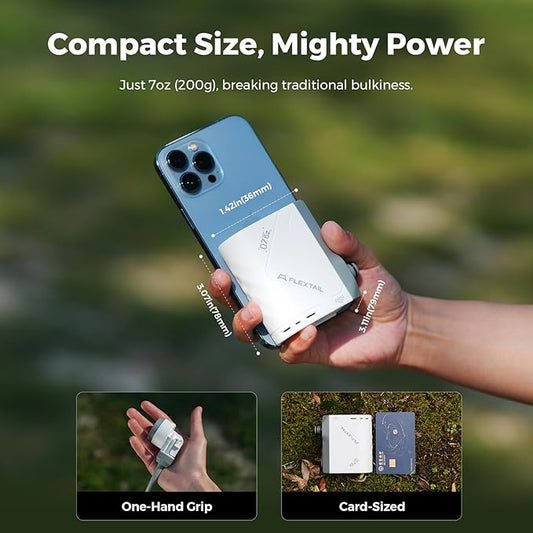 FLEXTAILGEAR Portable Shower Pump, Rechargeable Camping Shower, Outdoor Tiny Shower for Hiking, Waterproof Outdoor Camp Pump, Car wash, Pet Cleaning, Beach Vacations