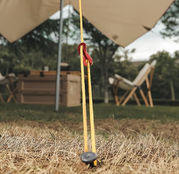 Double Eye Buckle Reflective Umbrella Cord - High Tensile Strength, Portable, and Wear-Resistant (4 Pack)