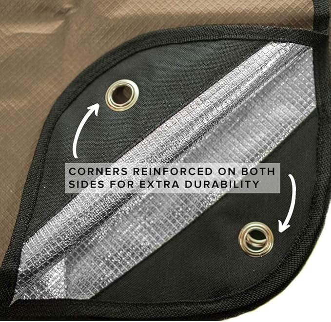 Arcturus Heavy Duty Survival Blanket – Insulated Thermal Reflective Tarp - 60" x 82". All-Weather, Reusable Emergency Blanket for Car or Camping (Coyote Brown)