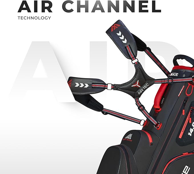 BIG MAX Dri Lite Hybrid Golf Bag | Water-repellent | Lightweight | Waterproof Value Pocket | 14-Way-Divider | Cooler Pocket | Leg Lock System | Umbrella Holder | Towel Holder | Stand Bag and Carry Bag
