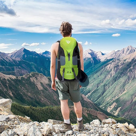 50L Hiking Backpack, Waterproof Lightweight Daypack for Outdoor Camping Travel