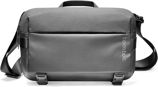 tomtoc Laptop Messenger Shoulder Bag for 13 inch iPad Pro/Air, 13 inch MacBook Pro/Air, Minimalist Chest Crossbody Bag, Water-resistant Everyday Carry Pack for Business, Travel, Work