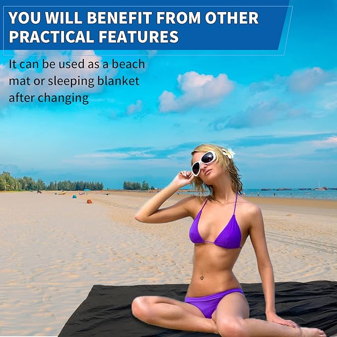 Portable Changing Room Tent - Cover Up for Changing Clothes, Suited for Beach, Car, Boat & Dancers - 3.94ft Length