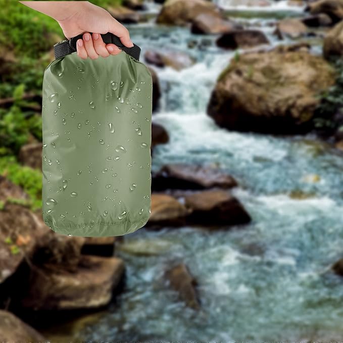 Shappy 6 Pcs Waterproof Dry Bag Set 6 Size Lightweight Sack and Long Adjustable Shoulder Strap 20/15/10/8/5/3l Outdoor Keep Gear Stuff Sack for Backpacking Boating Hiking Camping