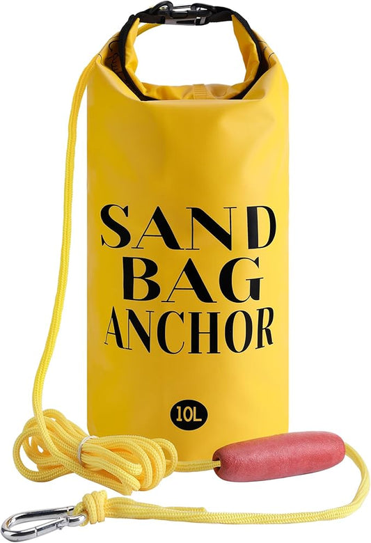 RunNico 500D Sand Anchor for Small Boats,2 in 1 PWC Jet Ski Anchor Kit with Adjustable Buoy,Waterproof Dry Bag for Jet Ski, Kayak, Boat, Watercraft and Canoe