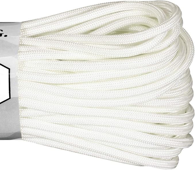 Atwood Rope MFG 550 Paracord 300 Feet 7-Strand Core Parachute Cord (White)