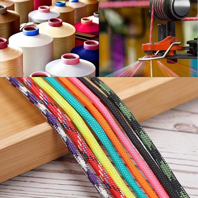 56Pcs 28 Color 10 Ft Paracord Cord 550 Bracelets Kit Vankcp Crafting Multifunction Ropes with Buckles for Lanyards Keychain Survival Rope DIY Manual Braiding Supplies