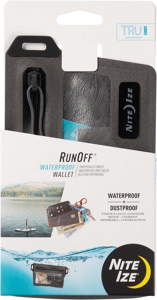 Nite Ize Runoff Waterproof Wallet - Dry Pouch for Tough Trusted Protection - Waterproof Wallet for Beach Trips & Outdoor Activities - Tested Dustproof and Waterproof to IP67